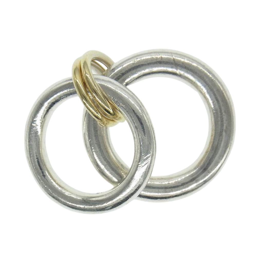 スピネリキルコリン Virgo YG Ring 18K コネクテッド ヴァーゴ 2連 リング シルバー系【中古】