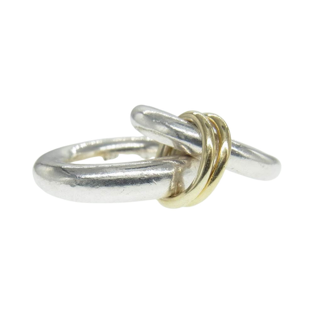 スピネリキルコリン Virgo YG Ring 18K コネクテッド ヴァーゴ 2連 リング シルバー系【中古】