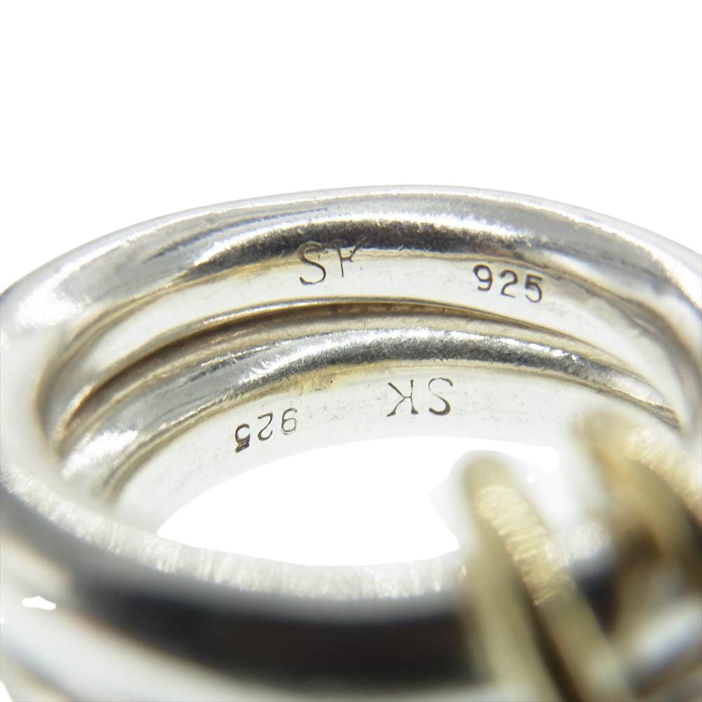 スピネリキルコリン Virgo YG Ring 18K コネクテッド ヴァーゴ 2連 リング シルバー系【中古】