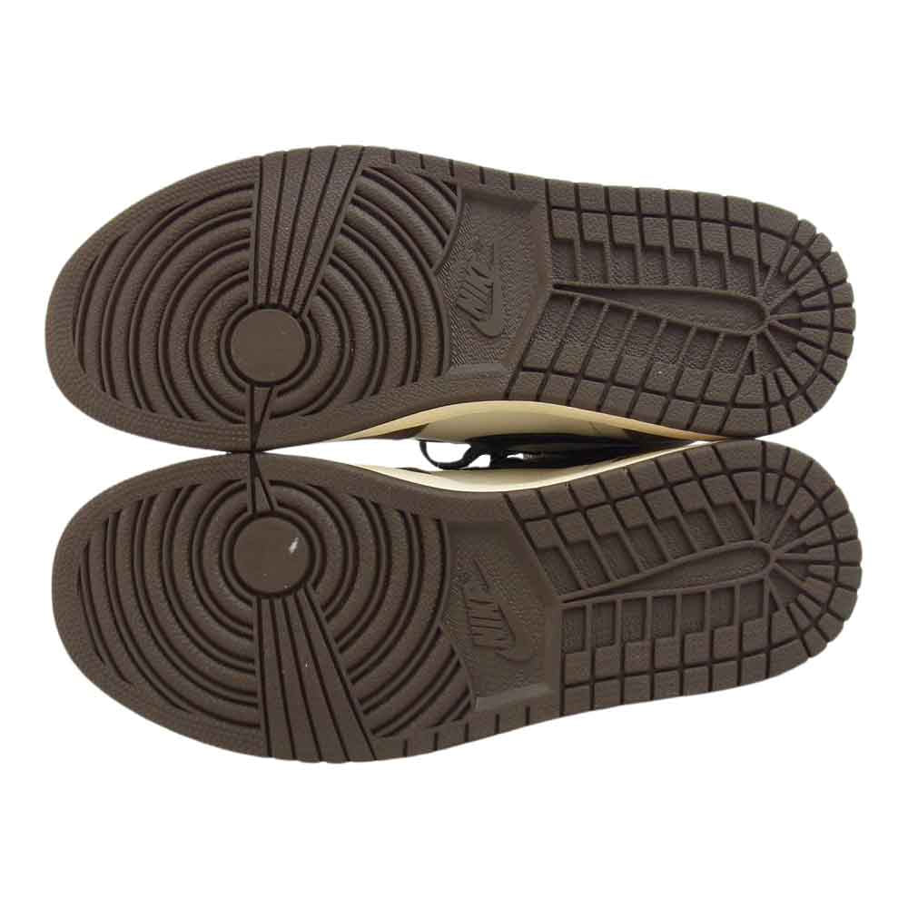 NIKE ナイキ CD4487-100 × TRAVIS SCOTT トラヴィススコット AIR JORDAN 1 RETRO HIGH エアジョーダン レトロ ハイ ブラック-ダークモカ 26cm【新古品】【未使用】【中古】