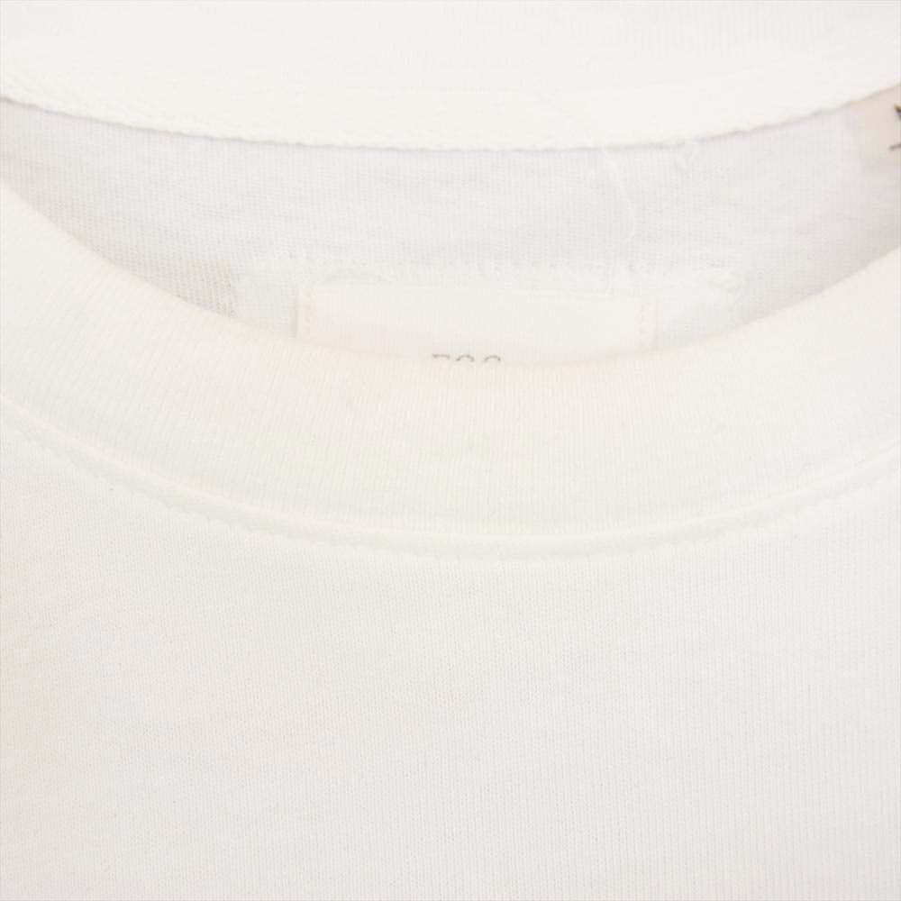 FEAR OF GOD フィアオブゴッド FOG COLLCTION TWO 背面タグ クルーネック 半袖 Tシャツ カットソー ホワイト系 M【中古】