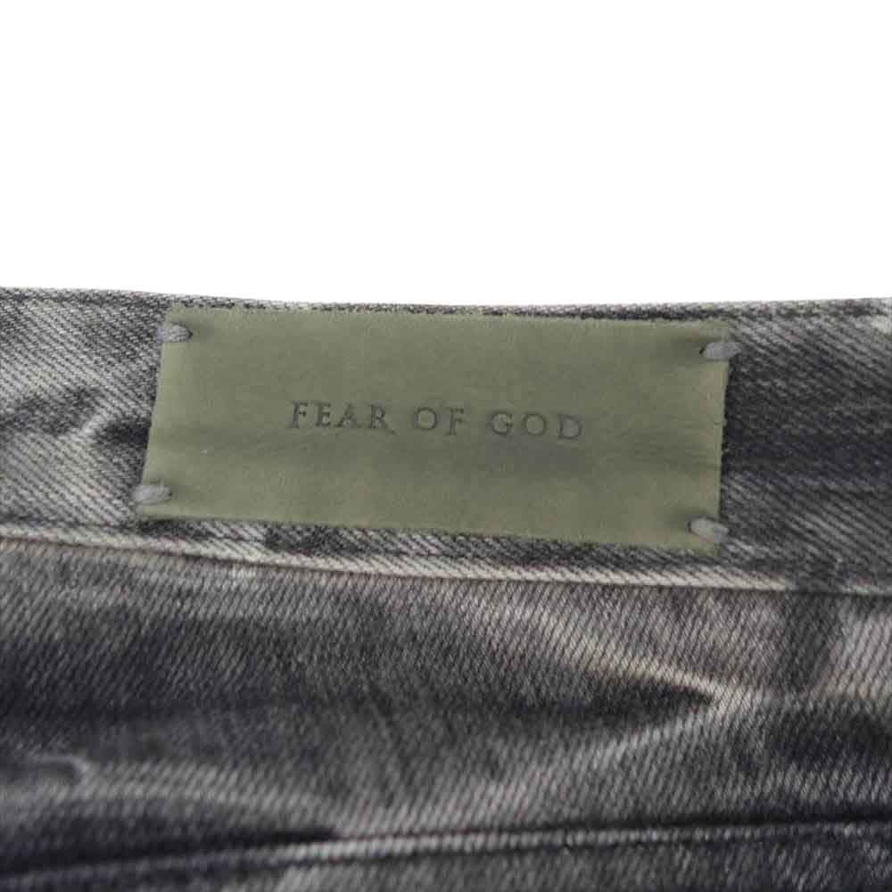 FEAR OF GOD フィアオブゴッド SELVEDGE DENIM HOLY WATER JEAN 裾ジップ セルビッジ デニム パンツ グレー系【中古】
