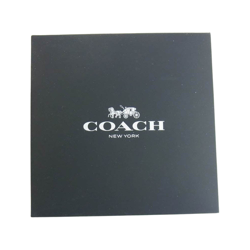 COACH コーチ CA120.7.34.1747 Perry ラメ入り 馬車ロゴ レザー ベルト ウォッチ ブラック系【新古品】【未使用】【中古】