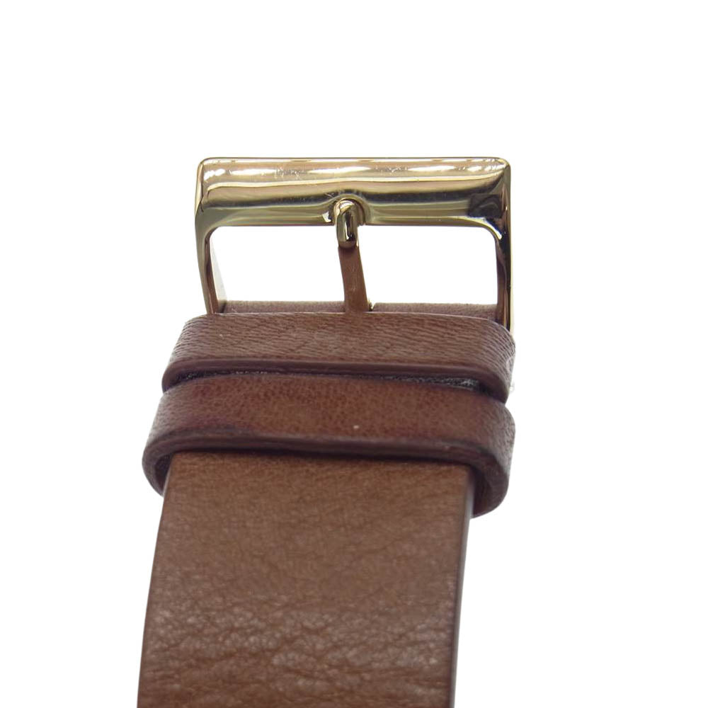 COACH コーチ CA124.2.34.1702 チャールズ Cロゴ レザーベルト アナログ ウォッチ ブラウン系 ネイビー系【中古 ...