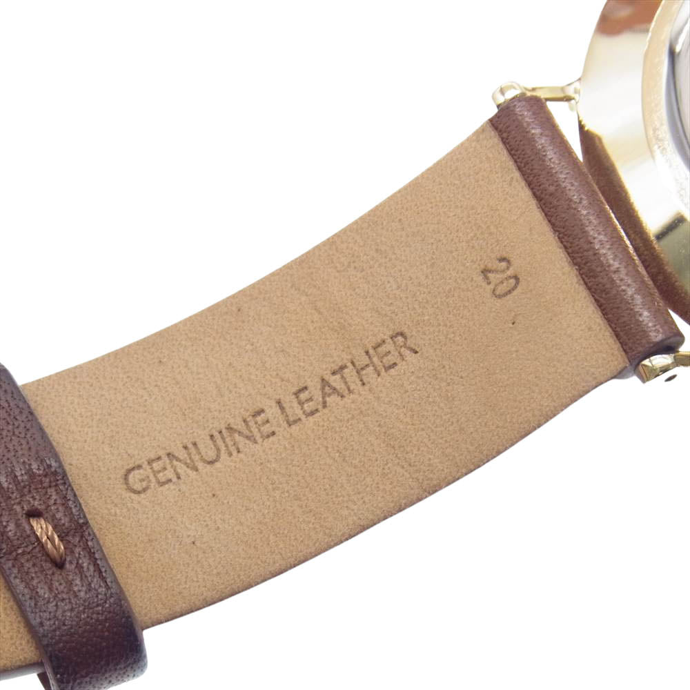 COACH コーチ CA124.2.34.1702 チャールズ Cロゴ レザーベルト アナログ ウォッチ ブラウン系 ネイビー系【中古 ...