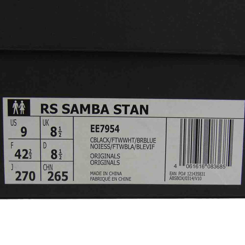 adidas アディダス by RAF SIMONS ラフシモンズ EE7954 RS SAMBA STAN スタンスミス サンバ ローカット スニーカー ダークネイビー系 27cm【中古】
