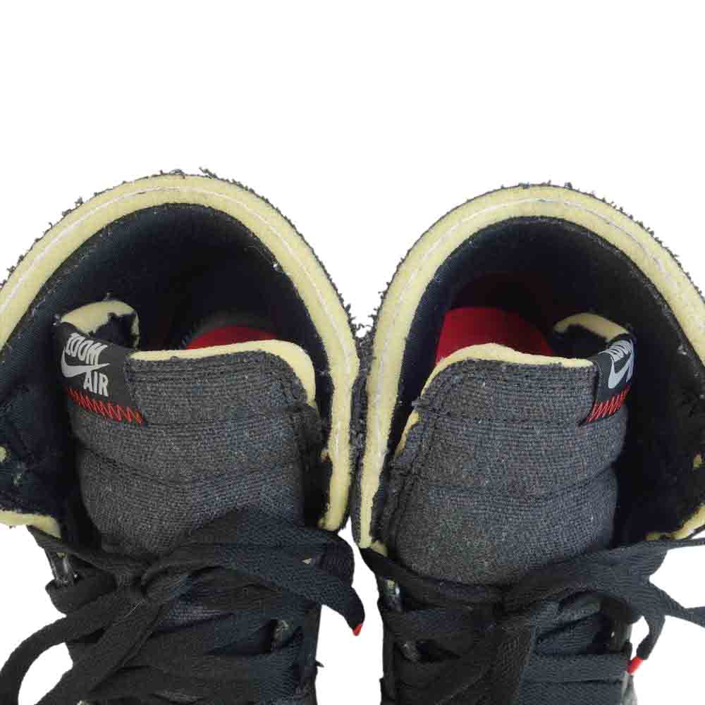 NIKE ナイキ 黒タグ付き CW2414-001 AIR JORDAN 1 HIGH ZOOM AIR エアジョーダン ズーム ハイカット スニーカー ダークグレー系 ブラック系 27.5cm【中古】