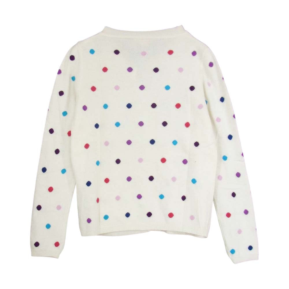 BLUGIRL ブルーガール Blumarine ブルマリン ドット ラインストーン カーディガン   ホワイト系 144D38【中古】