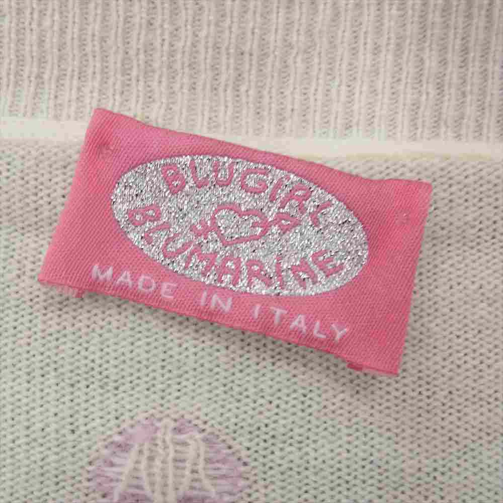 BLUGIRL ブルーガール Blumarine ブルマリン ドット ラインストーン カーディガン   ホワイト系 144D38【中古】