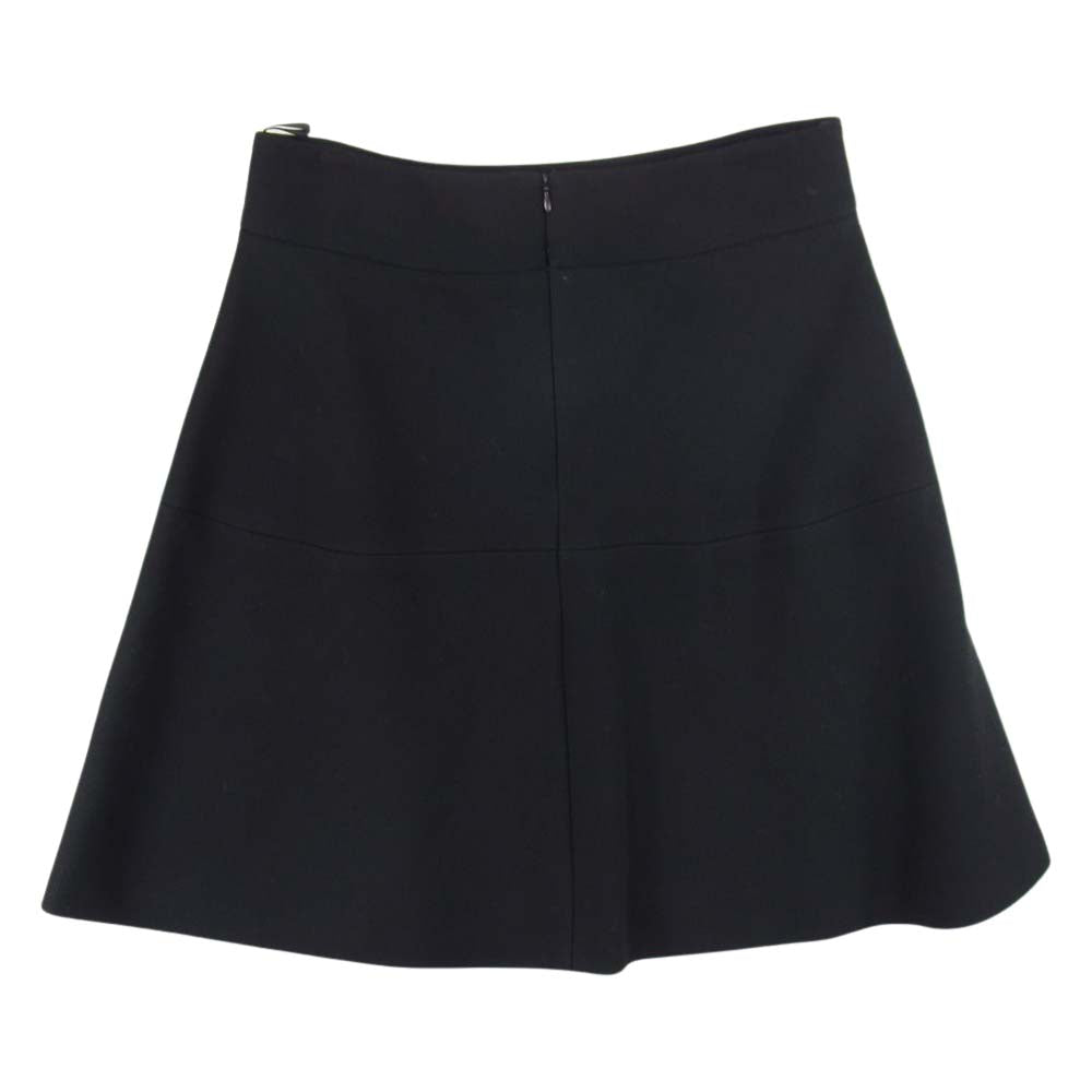 ブルマリン 膝丈 フレア スカート ブラック系 42【中古】