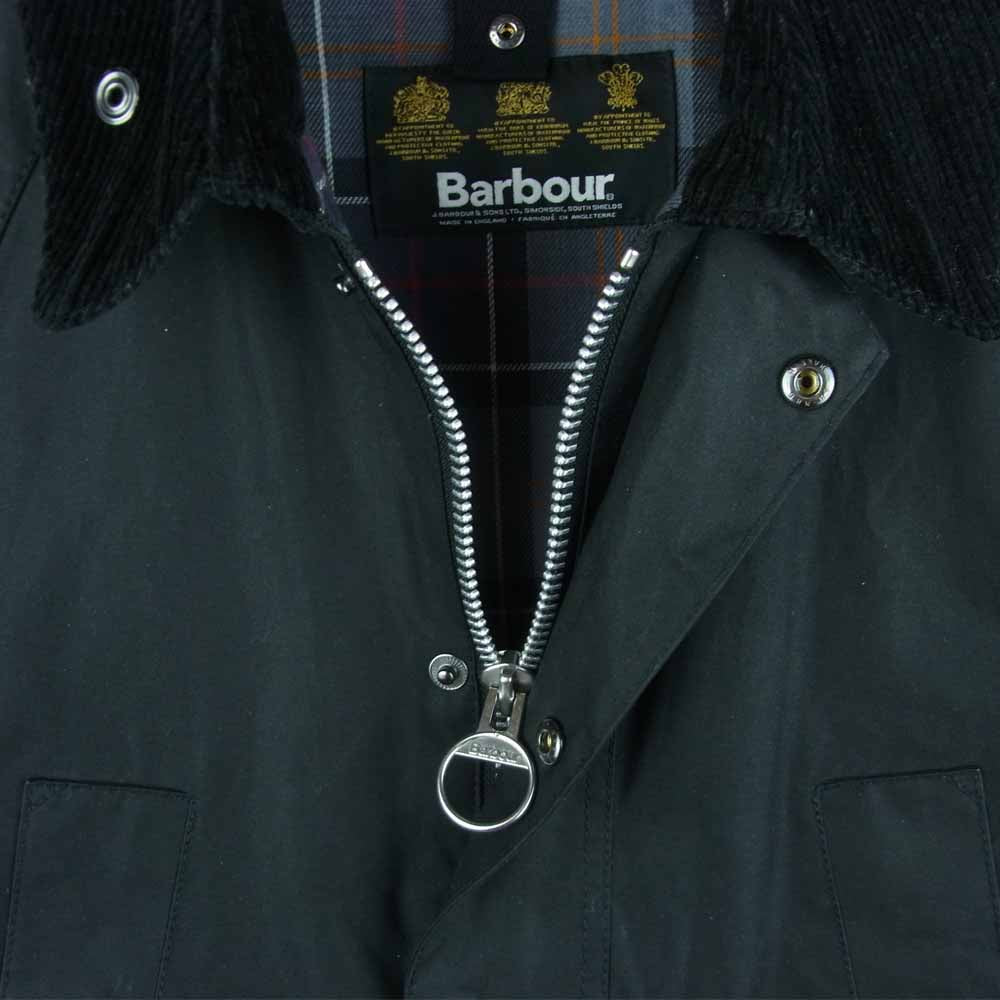 Barbour バブアー BEDALE SL ビデイル スリムフィット 3ワラント オイルド ジャケット ブラック系【中古】