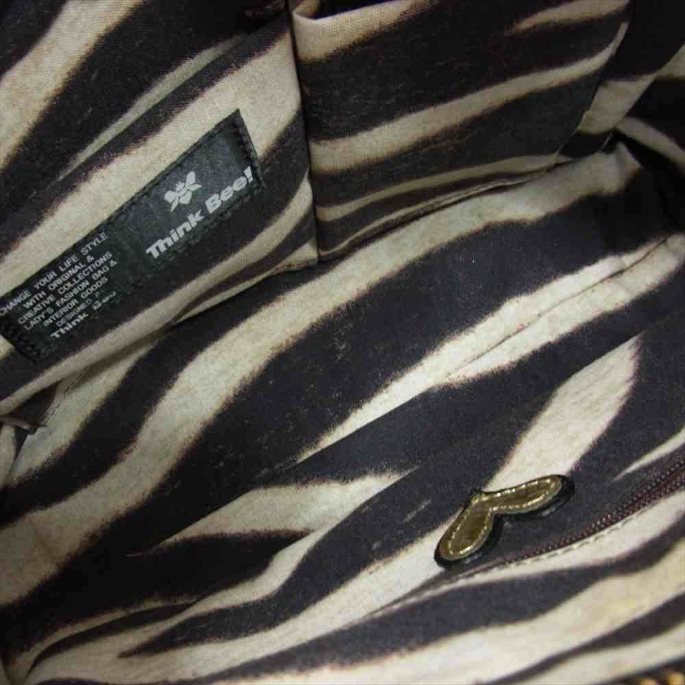 シンクビー スイートキャロライン ハート パッチ 2WAY ハンドバッグ ブラック系【中古】