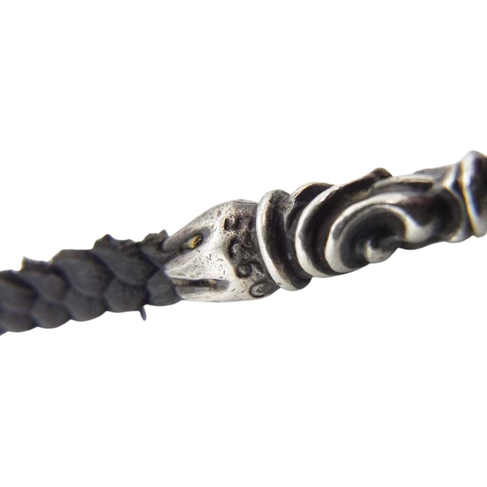 CHROME HEARTS クロムハーツ（原本無）  レザーブレード ネックレス ブラック系【中古】