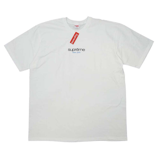Supreme シュプリーム 22SS Classic Logo Tee クラシックロゴ 半袖 Tシャツ ホワイト系 XL【新古品】【未使用】【中古】