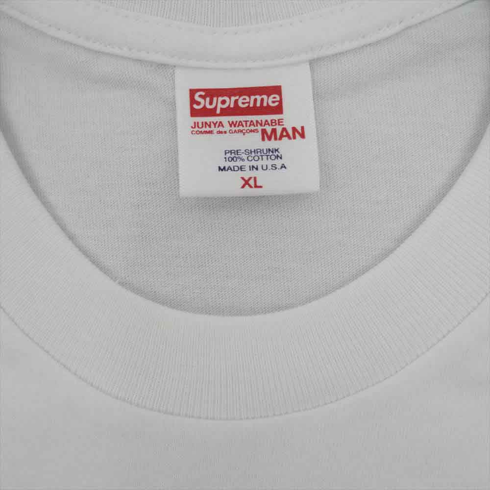 Supreme シュプリーム 21AW × JUNYA WATANABE COMME des GARCONS MAN ジュンヤワタナベ コムデギャルソン Nature Tee フロント プリント 半袖 Tシャツ ホワイト系 XL【新古品】【未使用】【中古】