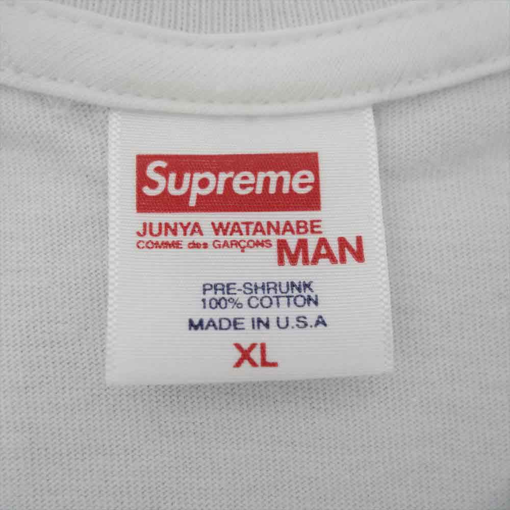 Supreme シュプリーム 21AW × JUNYA WATANABE COMME des GARCONS MAN ジュンヤワタナベ コムデギャルソン Nature Tee フロント プリント 半袖 Tシャツ ホワイト系 XL【新古品】【未使用】【中古】