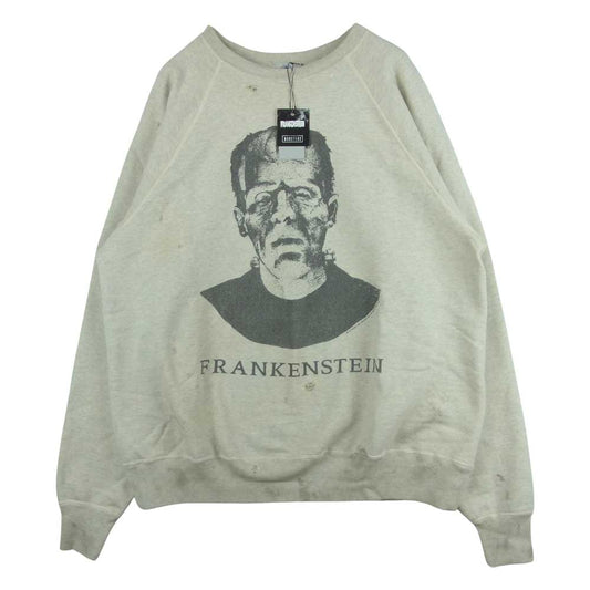 セントマイケル 22SS FRANKENSTEIN SWEATSHIRT フランケンシュタイン プリント スウェット ベージュ系 XL【新古品】【未使用】【中古】