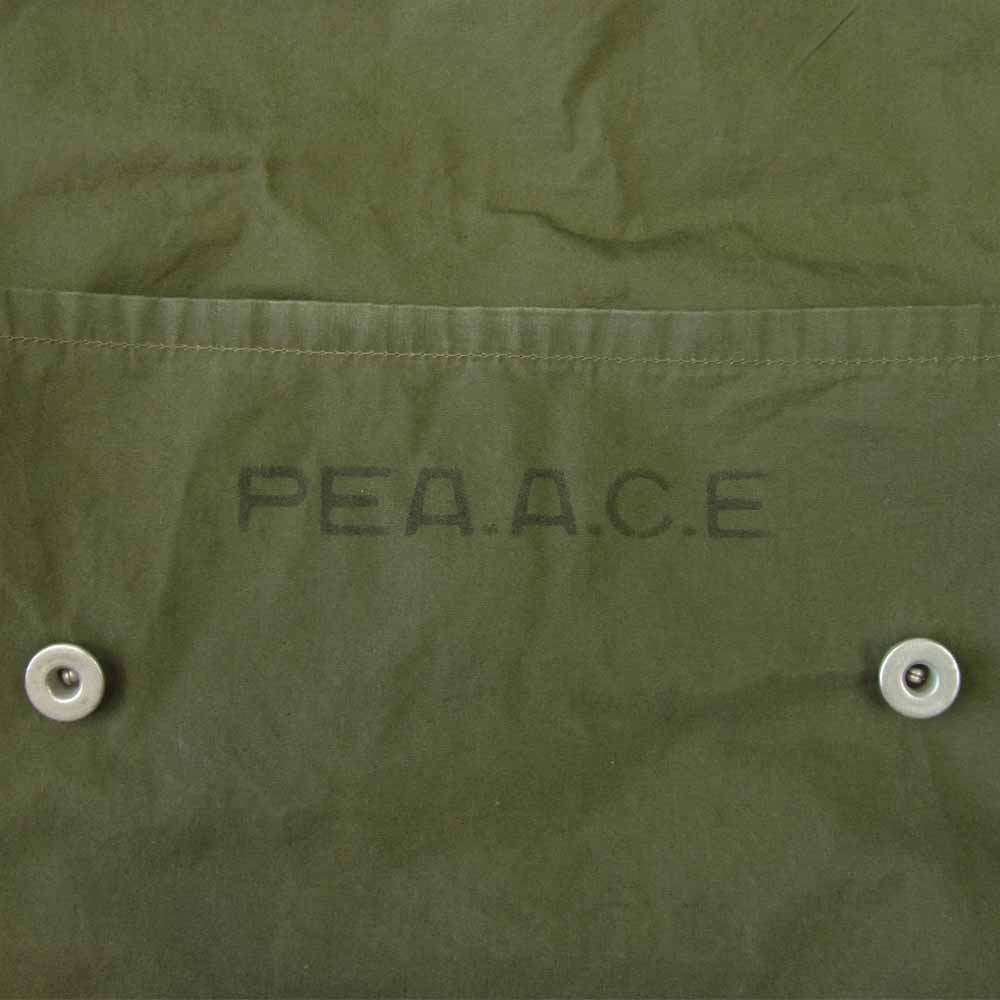 アーツアンドクラフト PEA.A.C.E FLAP SHOULDER フラップ キャンバス ショルダー バッグ  カーキ系【中古】