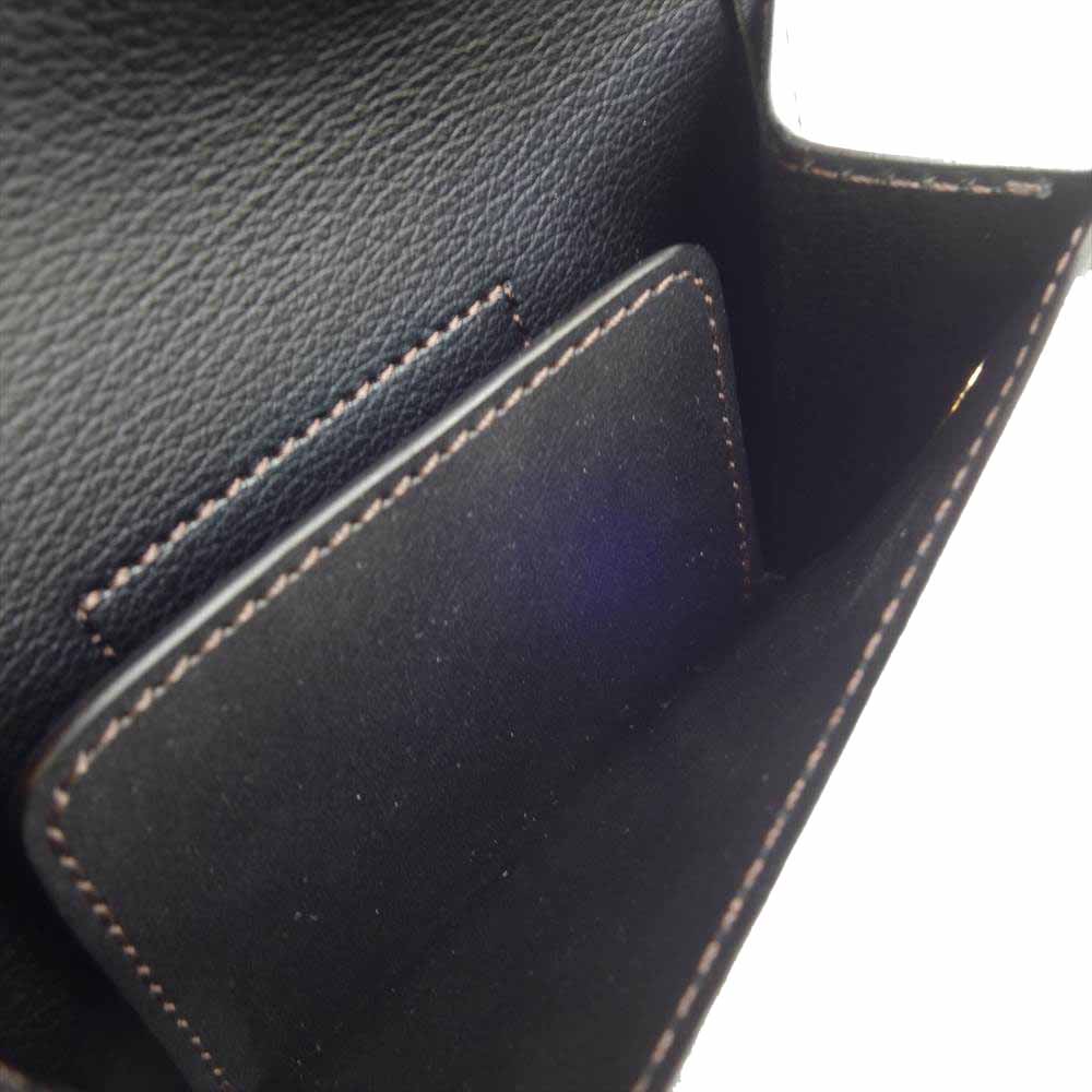 WILDSWANS ワイルドスワンズ シェルコードバン BYRNE バーン レザー ウォレット 財布 ブラック系【美品】【中古】
