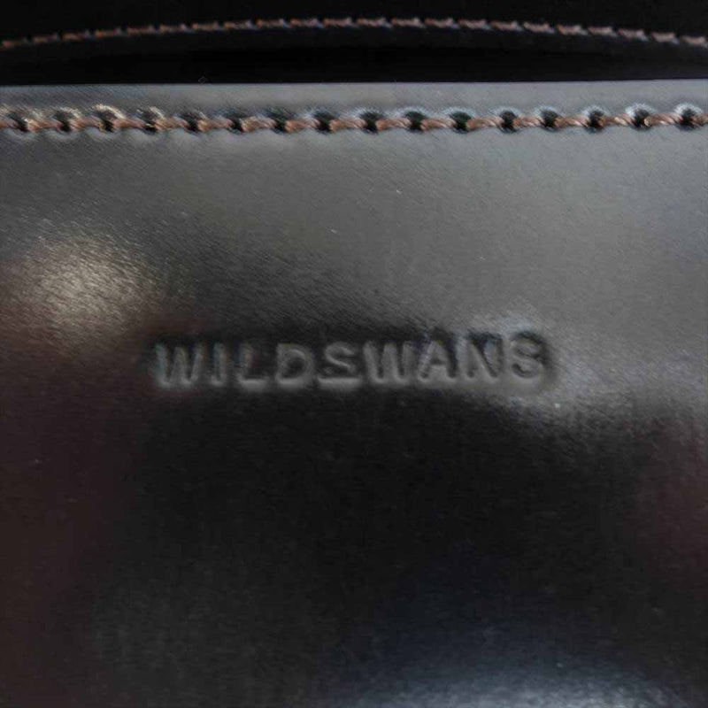 WILDSWANS ワイルドスワンズ シェルコードバン BYRNE バーン レザー ウォレット 財布 ブラック系【美品】【中古】