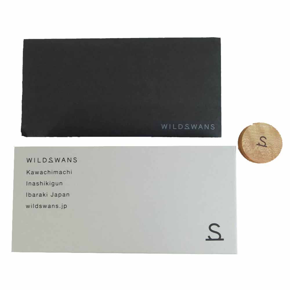 WILDSWANS ワイルドスワンズ シェルコードバン BYRNE バーン レザー ウォレット 財布 ブラック系【美品】【中古】