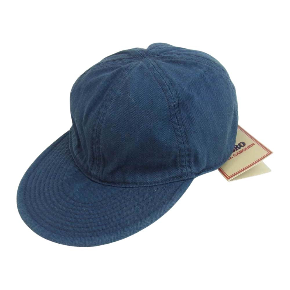 Nigel Cabourn ナイジェルケーボン × LYBRO ライブD ACC-52 MECHANICS CAP HB メカニック キャップ ネイビー系【中古】