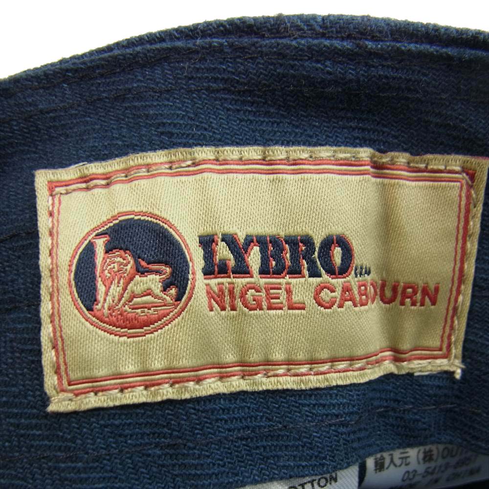 Nigel Cabourn ナイジェルケーボン × LYBRO ライブD ACC-52 MECHANICS CAP HB メカニック キャップ ネイビー系【中古】