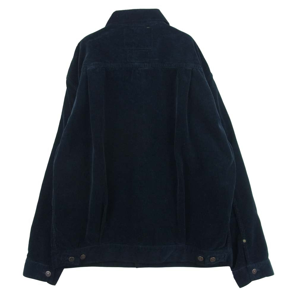 SUGAR CANE シュガーケーン SC15014 9W CORDUROY JACKET OVER SIZE 1953 MODEL PIGMENT DYED コーデュロイ ジャケット ダークネイビー系 40【新古品】【未使用】【中古】