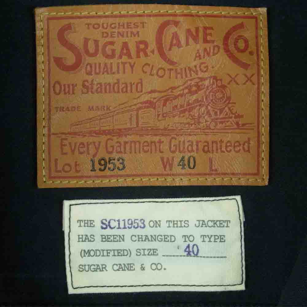 SUGAR CANE シュガーケーン SC15014 9W CORDUROY JACKET OVER SIZE 1953 MODEL PIGMENT DYED コーデュロイ ジャケット ダークネイビー系 40【新古品】【未使用】【中古】