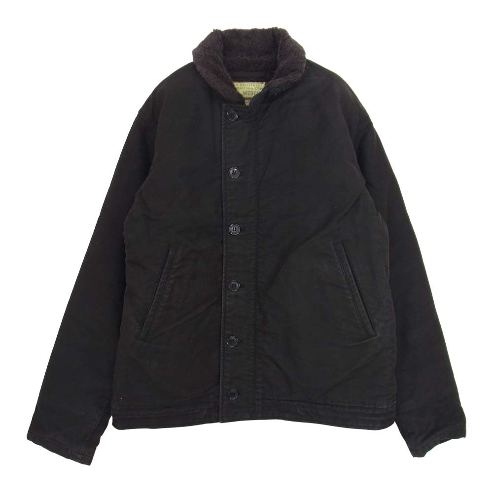 Buzz Rickson's バズリクソンズ BR12391 WILLIAM GIBSON ウィリアム ギブソン BLACK N-1 SLENDER ブラック スレンダー デッキ ジャケット ブラック系 M【中古】
