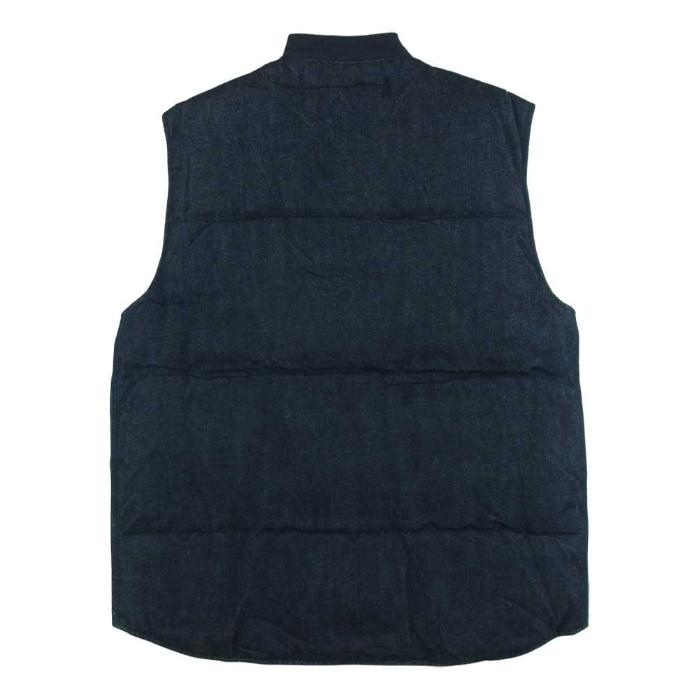 Buzz Rickson's バズリクソンズ BR13906 DENIM MILITARY DOWN VEST U.S.N デニム ダウン ベスト インディゴブルー系 38【新古品】【未使用】【中古】