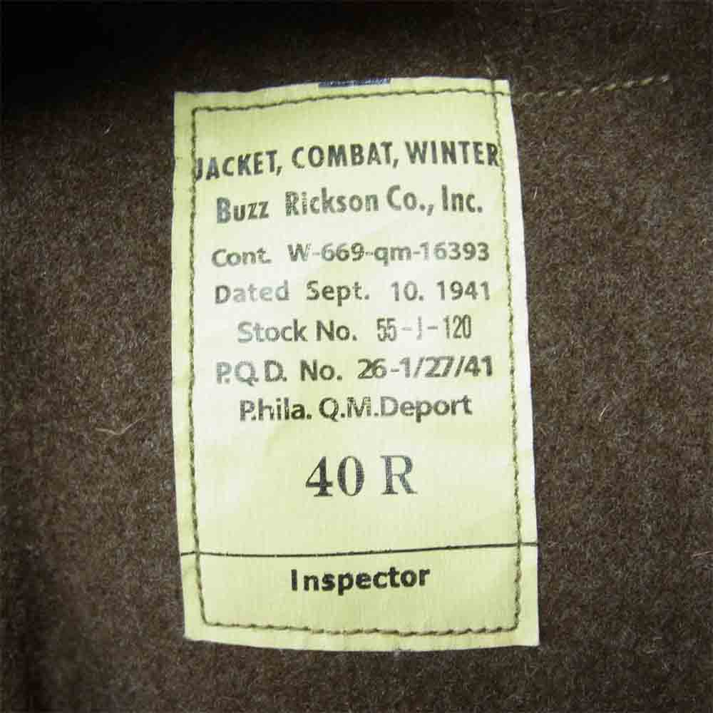 Buzz Rickson's バズリクソンズ BR13061 Type TANK PATCH POCKET タンカース ジャケット カーキ系 40R【中古】