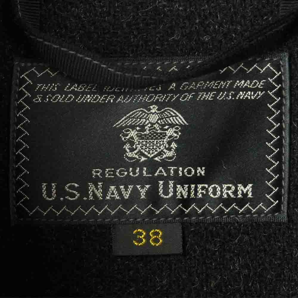 Buzz Rickson's バズリクソンズ BR13877 SUBMARINE CLOTHING サブマリナー ウール メルトン コート ブラック系 38【中古】