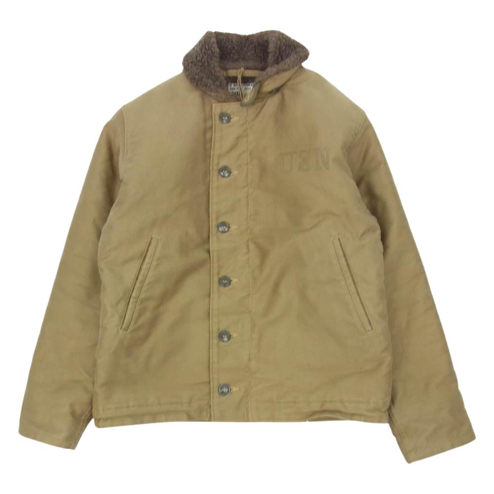 Buzz Rickson's バズリクソンズ BR12032 Type N-1 DEMOTEX-ED デモテック モデル デッキ ジャケット カーキ系 38【中古】