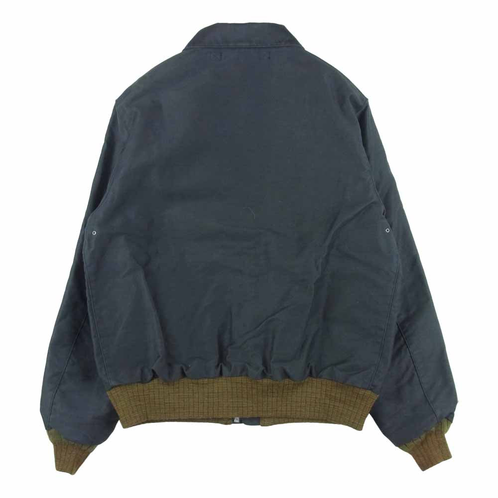 Buzz Rickson's バズリクソンズ BR14683 WILLIAM GIBSON ウィリアム ギブソン type JUNGLE CLOTH BLACK A-2 ジャングル クロス ブラック フライトジャケット ダークグレー系 40【新古品】【未使用】【中古】