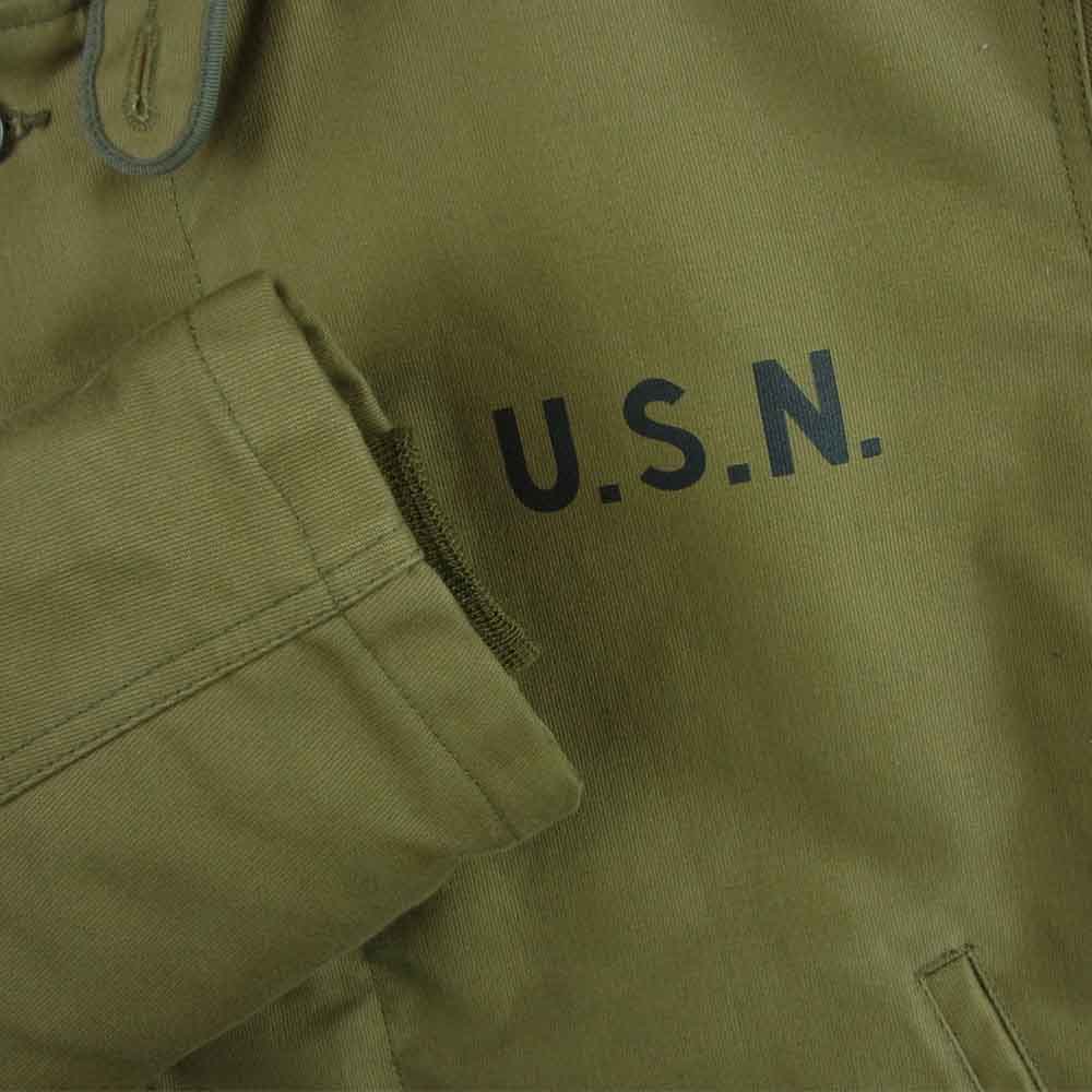 The REAL McCOY'S ザリアルマッコイズ NXsx88197 N-1 DECK JACKET デッキ ジャケット 日本製 カーキ系 38【中古】