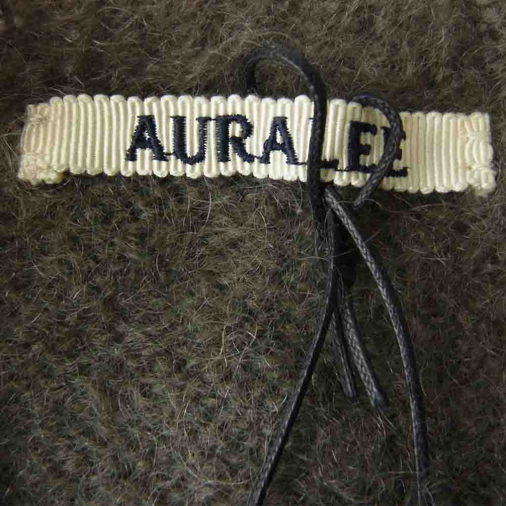AURALEE オーラリー 21AW A21AP01KM BRUSHED SUPER KID MOHAIR KNIT P/O ローゲージ モヘア ニット グレー系 3【新古品】【未使用】【中古】