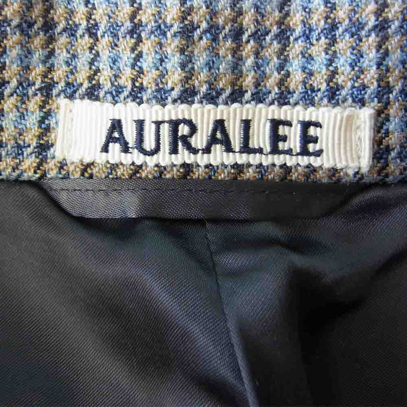 AURALEE オーラリー 19AW A9AC03BN DOUBLE FACE CHECK CHESTERFIELD