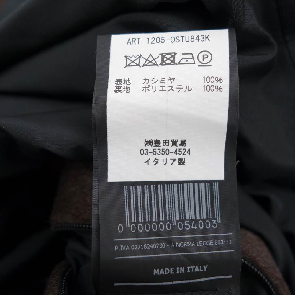 イーヴォ OSTU843K 国内正規品 イタリア製 OSTUNI オストゥーニ カシミヤ100％ フランネル ソリッド ベルテッド アルスター コート ブラウン系 Taglia:44【美品】【中古】