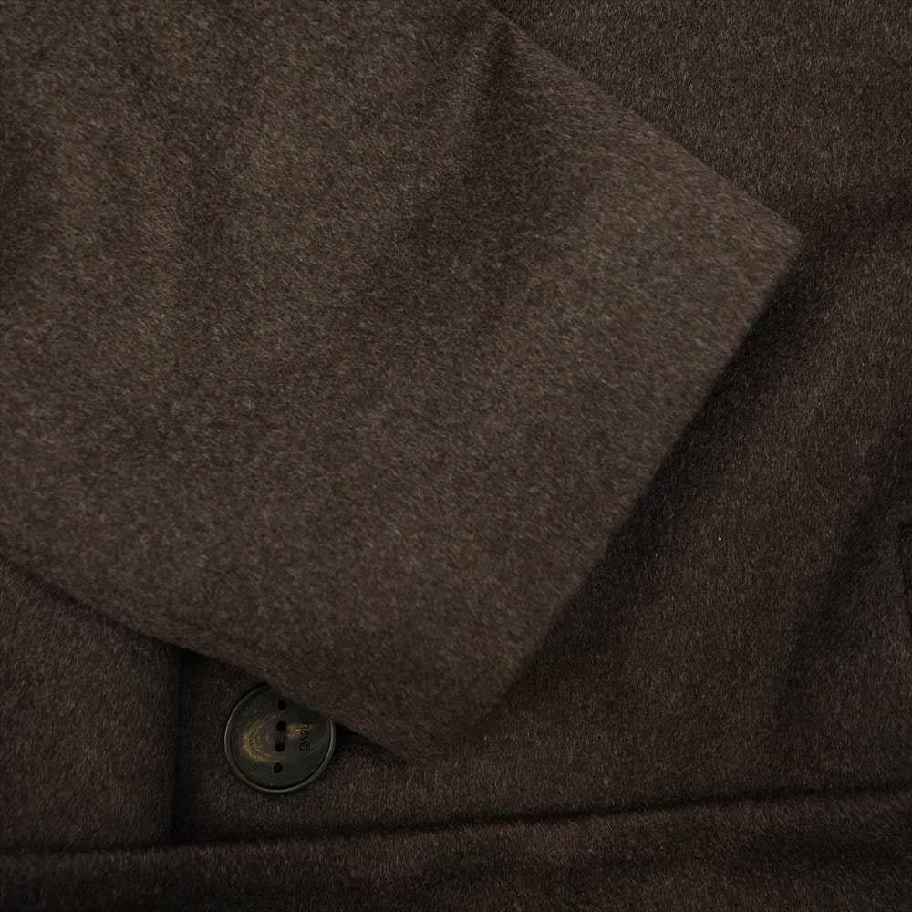 イーヴォ OSTU843K 国内正規品 イタリア製 OSTUNI オストゥーニ カシミヤ100％ フランネル ソリッド ベルテッド アルスター コート ブラウン系 Taglia:44【美品】【中古】