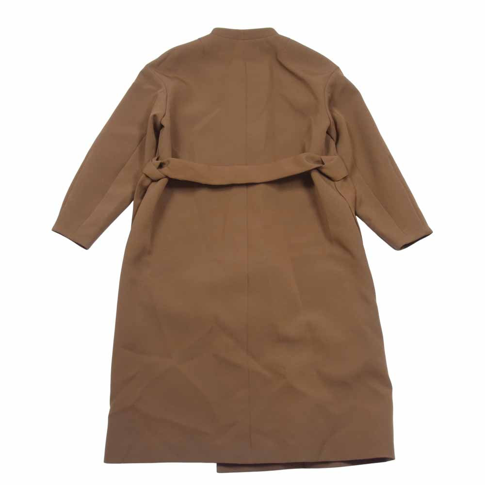 ノーブル ノーカラーコート ノーカラー 日本製 ブラウン系 38【中古】