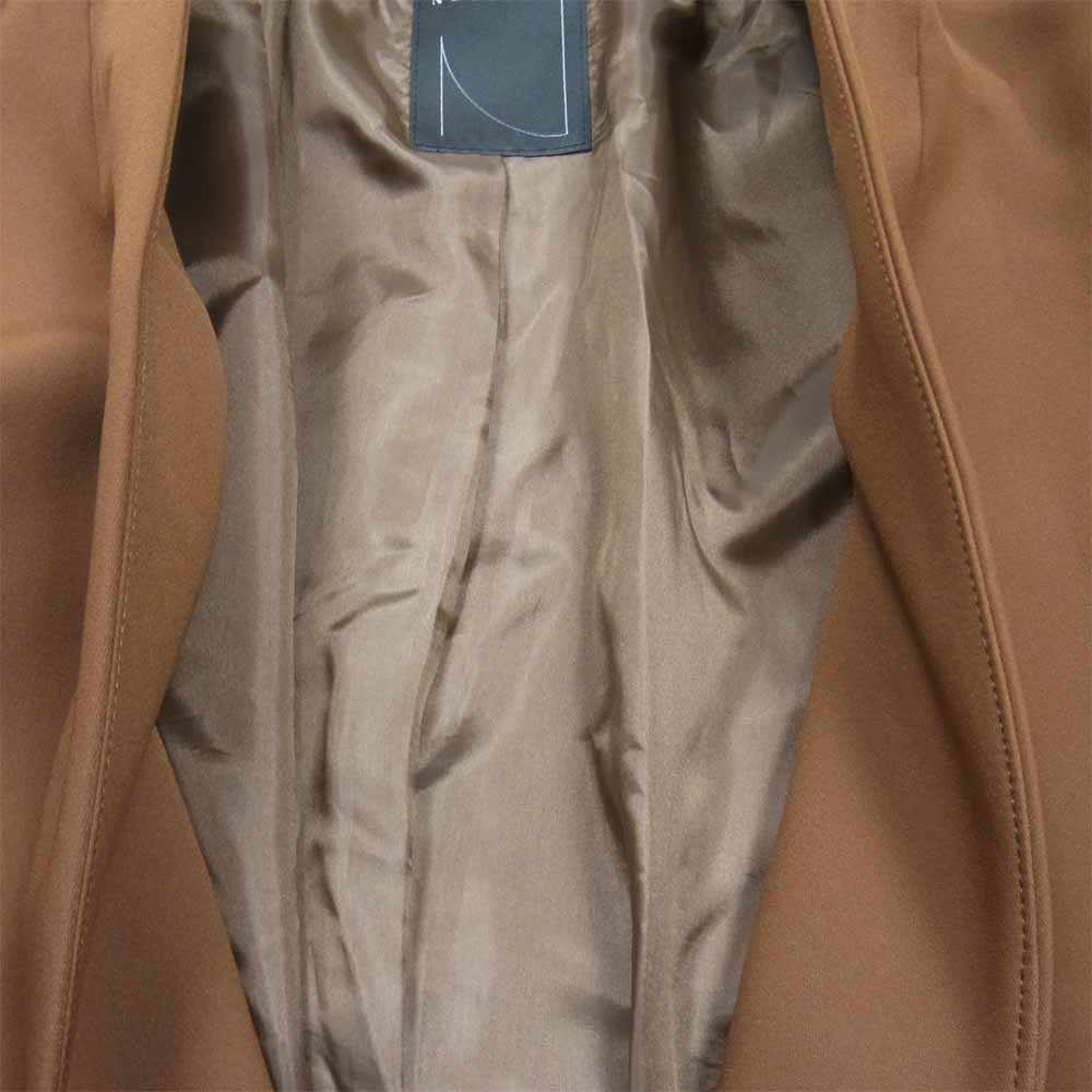 ノーブル ノーカラーコート ノーカラー 日本製 ブラウン系 38【中古】