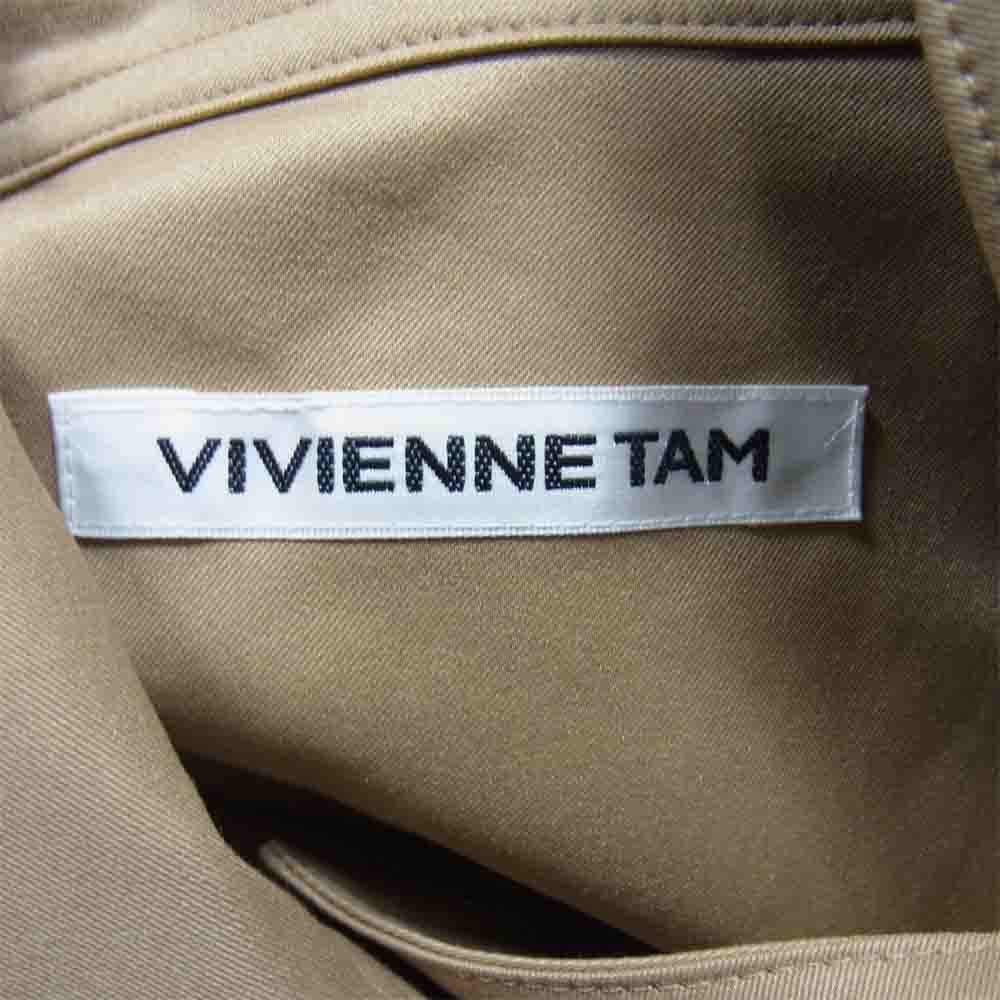 VIVIENNE TAM ヴィヴィアンタム スタンドカラー トレンチコート ベージュ系 38【中古】