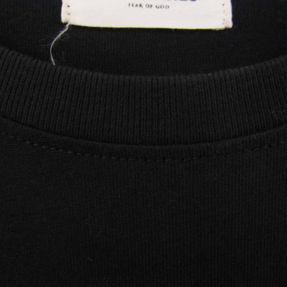 FEAR OF GOD フィアオブゴッド ESSENTIALS エッセンシャルズ バックロゴ 長袖 Tシャツ ブラック系 XL【中古】