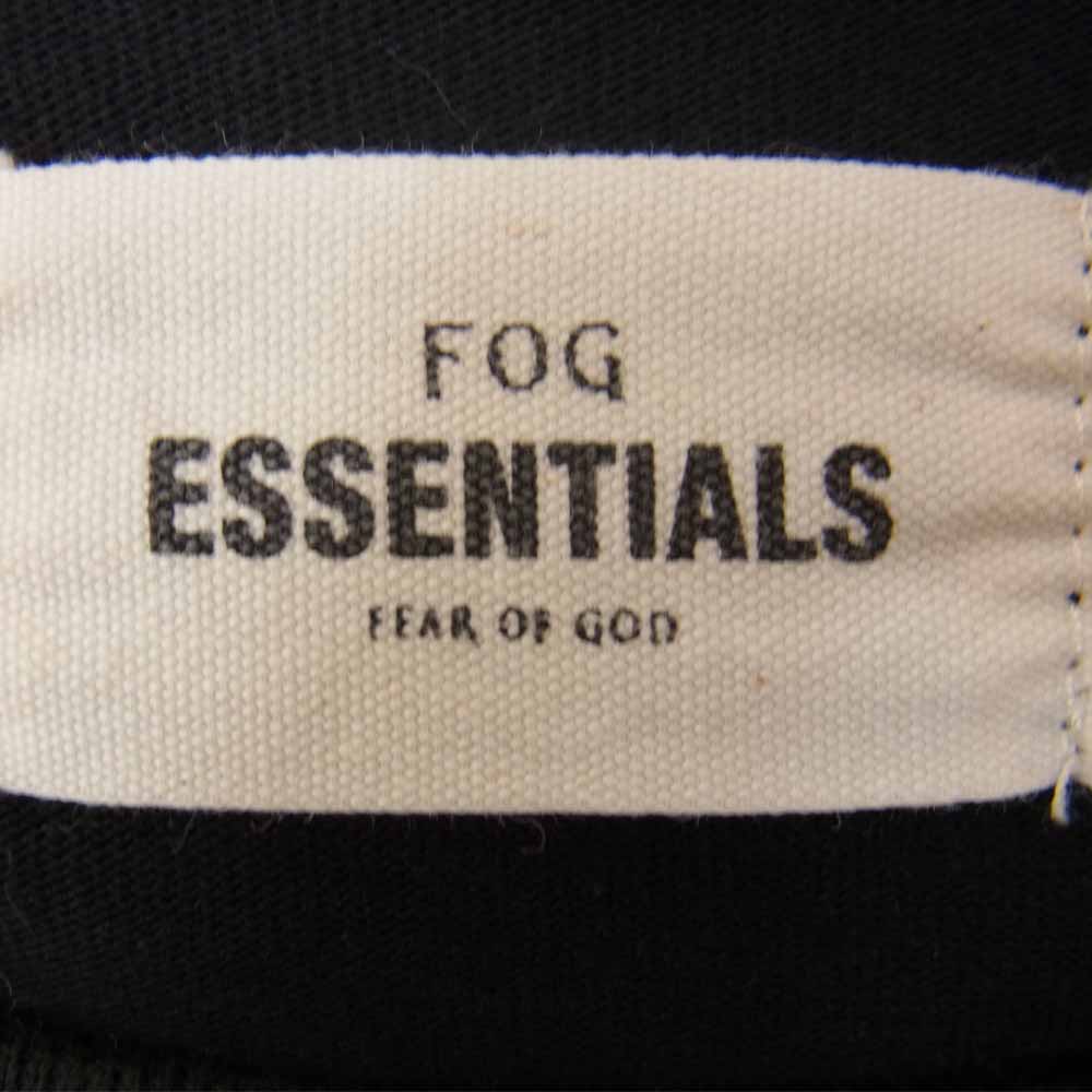 FEAR OF GOD フィアオブゴッド ESSENTIALS エッセンシャルズ バックロゴ 長袖 Tシャツ ブラック系 XL【中古】