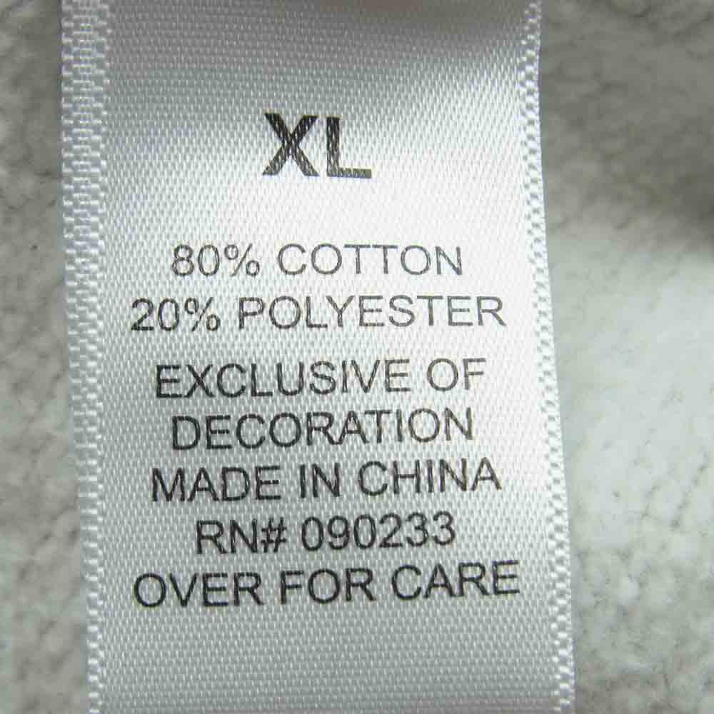 FEAR OF GOD フィアオブゴッド ESSENTILAS エッセンシャルズ ラバーロゴ プルオーバー パーカー グレー系 XL【美品】【中古】