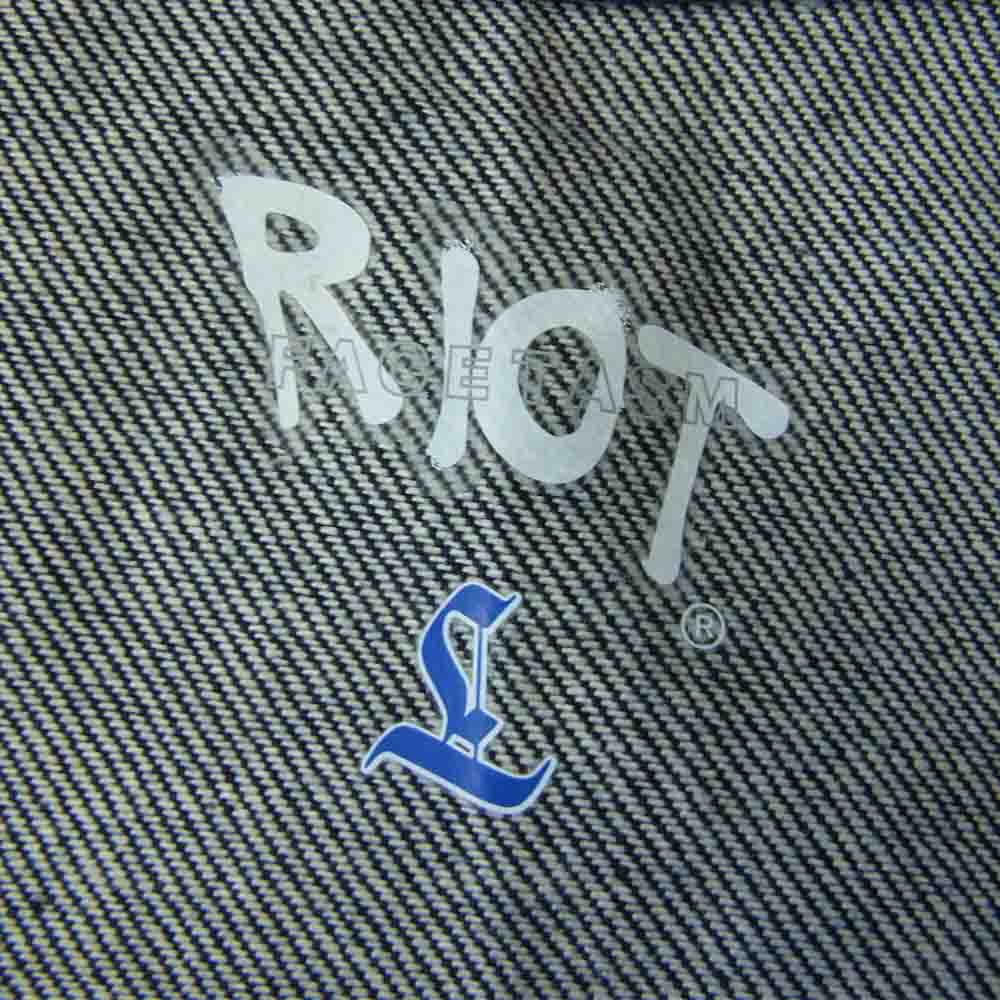 ファセッタズム RIOT RF21S-JK-U05 DENIM PARKA ハーフジップ デニム パーカー フーディ インディゴブルー系 L【新古品】【未使用】【中古】