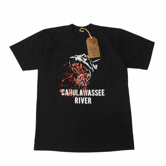 TENDERLOIN テンダーロイン 17SS T-TEE MD S/S マッドドッグ ヘビー クルーネック プリント 半袖 Tシャツ  ブラック系 M【中古】