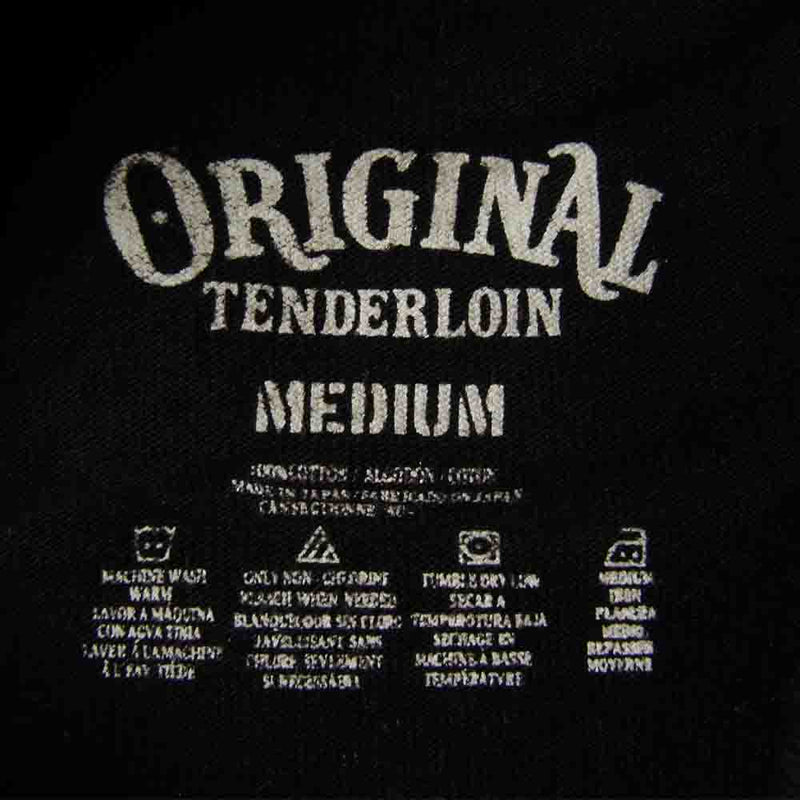 TENDERLOIN テンダーロイン T-TEE 69 S/S サークル69 クルーネック ロゴ プリント 半袖 Tシャツ ブラック系 M【中古】