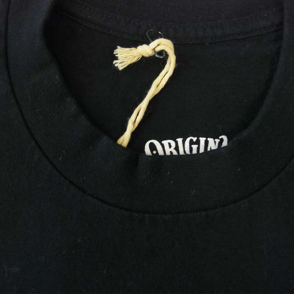 TENDERLOIN テンダーロイン 18SS T-TEE TQD サークル フォトグラフィック クルーネック ロゴ プリント 半袖 Tシャツ ブラック系 L【中古】